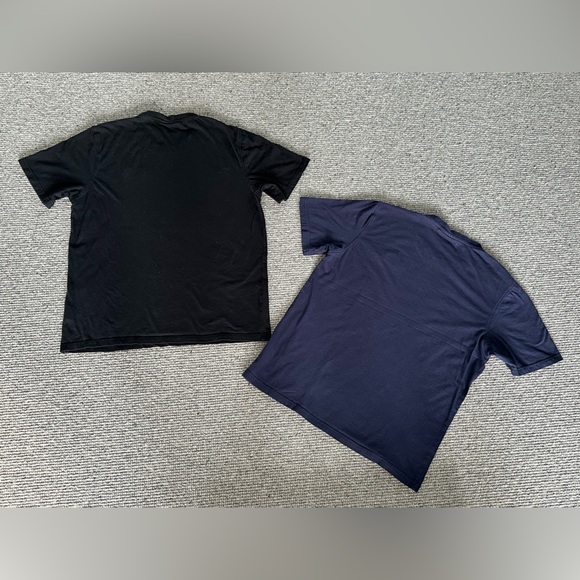 FILA T-Shirt Set of 2 Skylar Tee Shirt Short Sleeve Gym Top Navy Black Medium M - Picture 2 of 13